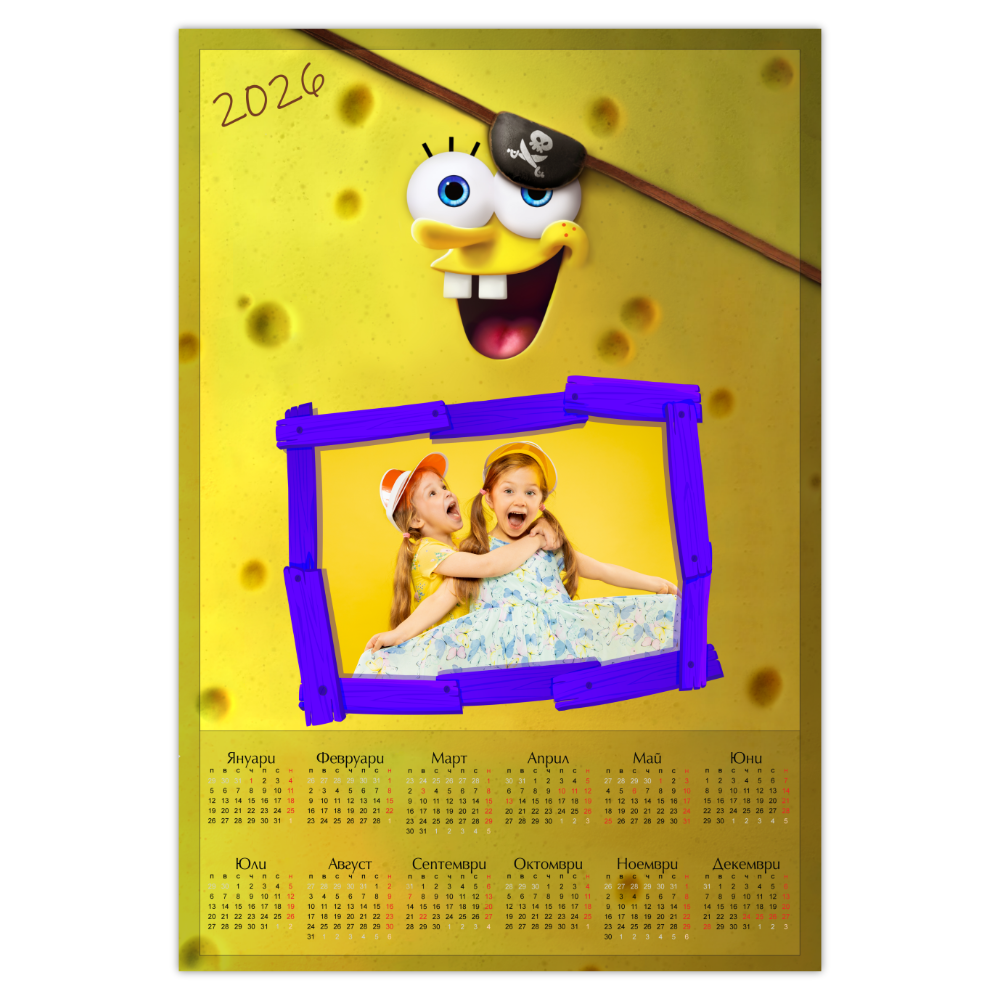Календар SPONGE BOB